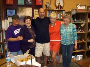 Left to right: Geri Elmore, Mary, Don Riley, Jean Riley, and Sheila Hubbard.