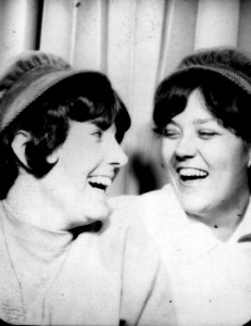 Cracking up again over something one of us said!